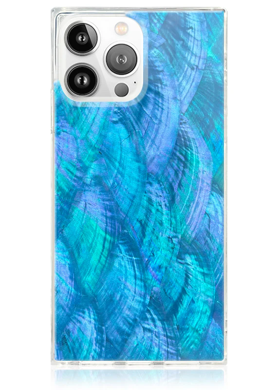 SQUARE® Blue Mother of Pearl iPhone Case - Image 5