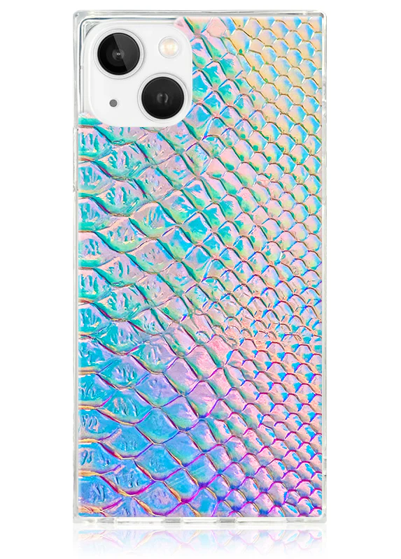 SQUARE® Iridescent Crocodile Faux Leather iPhone Case - Image 19