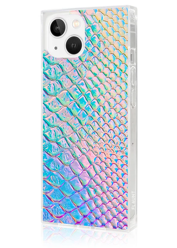 SQUARE® Iridescent Crocodile Faux Leather iPhone Case - Image 20