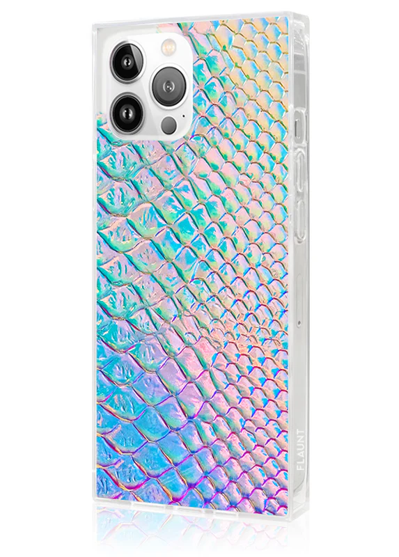 SQUARE® Iridescent Crocodile Faux Leather iPhone Case - Image 30