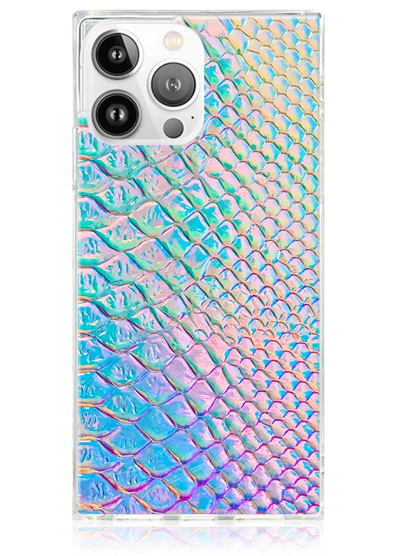 SQUARE® Iridescent Crocodile Faux Leather iPhone Case - Image 37