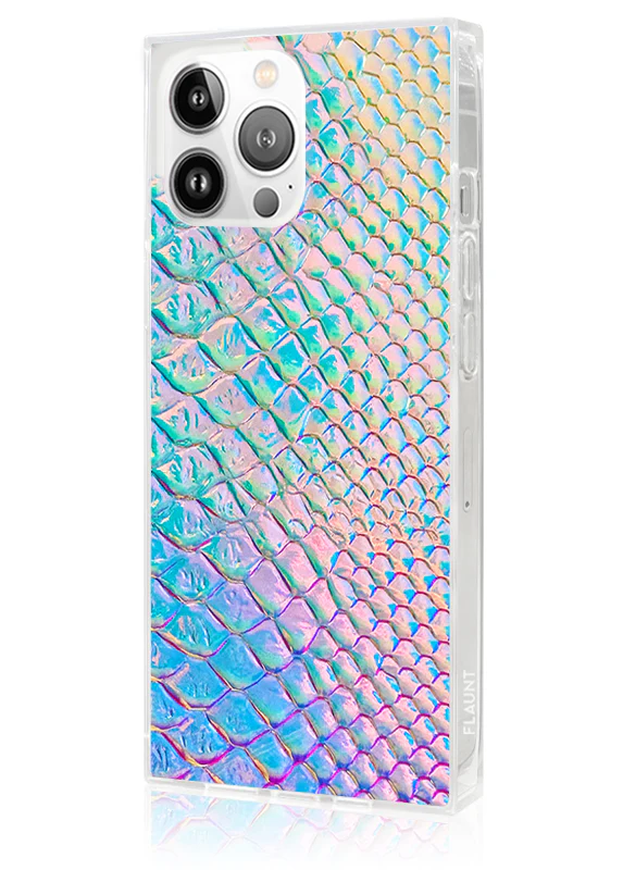 SQUARE® Iridescent Crocodile Faux Leather iPhone Case - Image 40