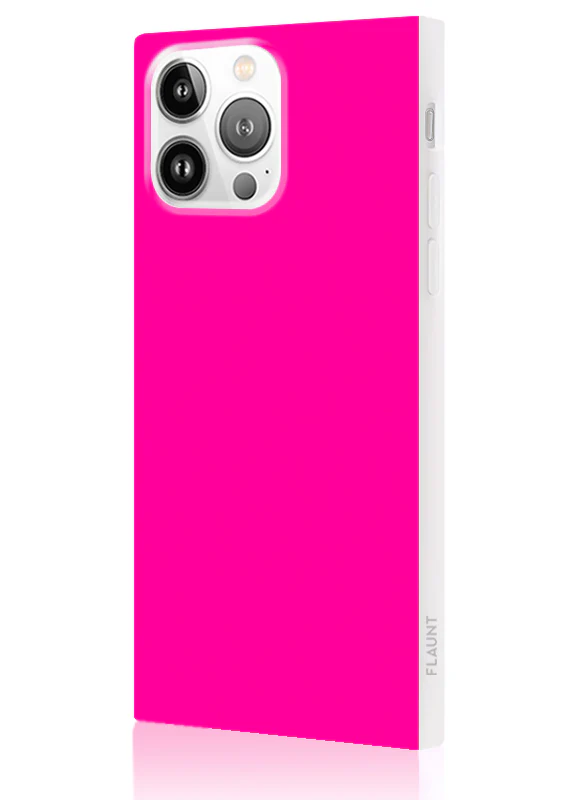 SQUARE® Neon Pink iPhone Case - Image 40