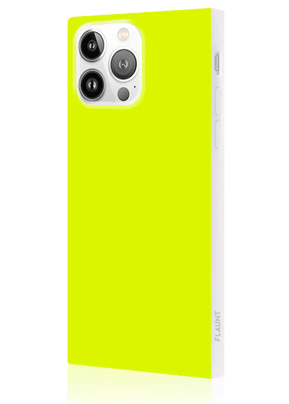 SQUARE® Neon Yellow iPhone Case - Image 36