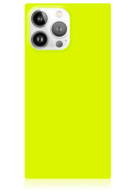 SQUARE® Neon Yellow iPhone Case - Image 41