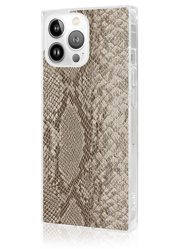 SQUARE® Nude Python Faux Leather iPhone Case - Image 14