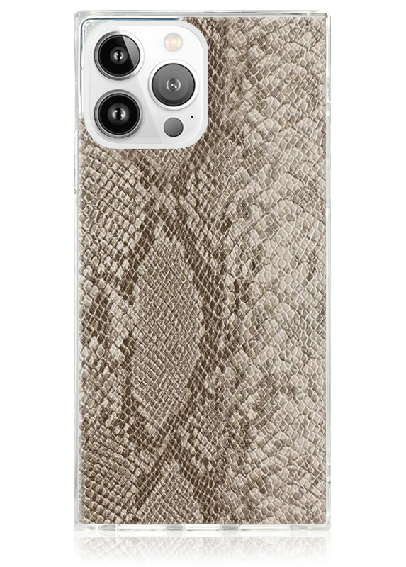 SQUARE® Nude Python Faux Leather iPhone Case - Image 33