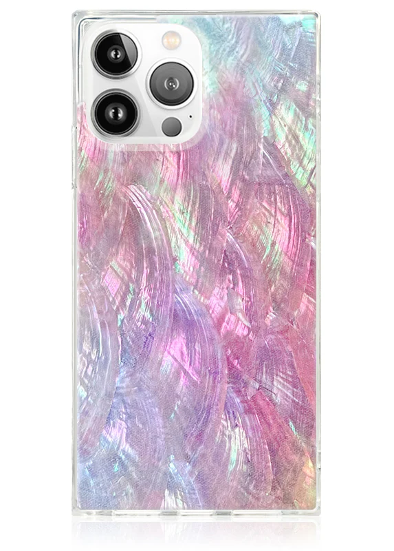 SQUARE® Pink Mother of Pearl iPhone Case - Image 19