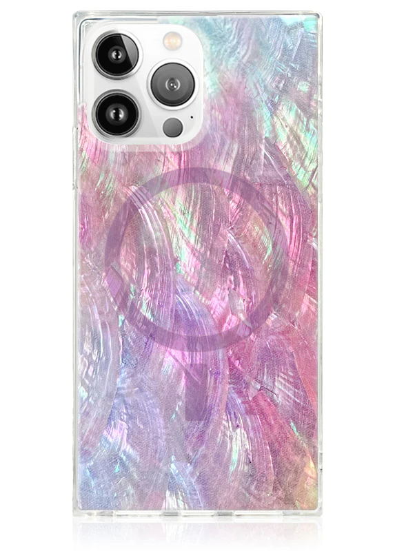 SQUARE® Pink Mother of Pearl iPhone Case - Image 43