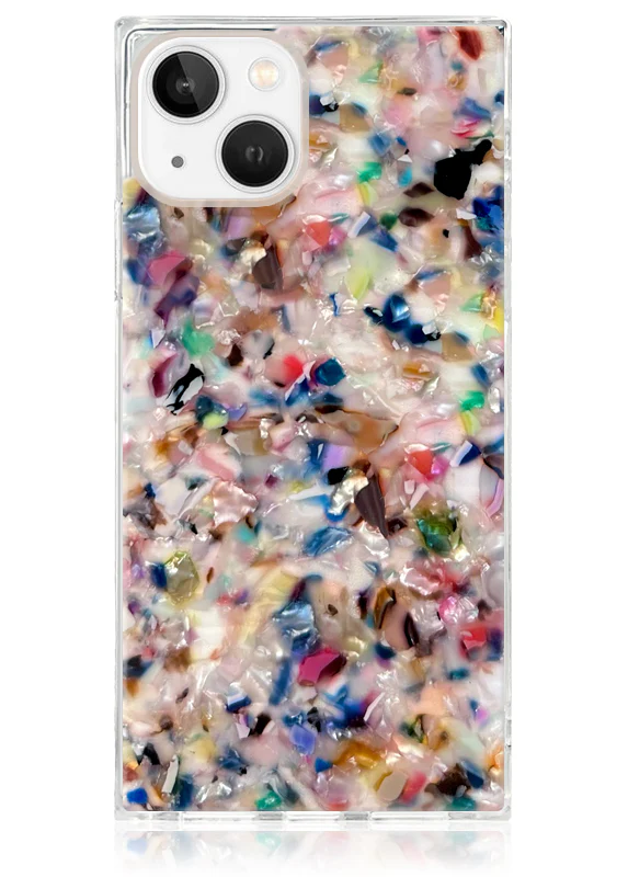 SQUARE® Rainbow Confetti Tortoise Shell iPhone Case - Image 31